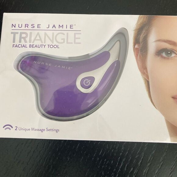 Nurse Jamie TriAngle Face Beauty Tool Purple Facial Massager NEW in Box - Picture 3 of 3